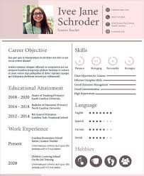 Like cvs for all profession, teacher cvs should include your contact details in an easy to read manner. 8 Teaching Fresher Resume Templates Pdf Doc Free Premium Templates