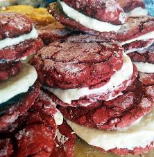 Red Velvet Crinkles With Cream Cheese Filling Recipe By Charityy Recipe Cream Cheese Filling Filling Recipes Red Velvet Crinkles With Cream Cheese