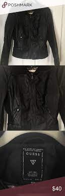 Guess Leather Jacket Jackets Leather Jacket Leather Motorcycle Jacket