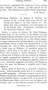 Tranquebar by westland publications private limited. Parthian Stations By Isidore Of Charax An Account Of The Overland Trade Route Between The Levant And India In The First Century B C The Greek Text With A Translation And Commentary By
