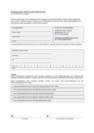 Am ende erhalten sie es in den formaten word und pdf. Stadtwerke Bad Saulgau Sepa Lastschriftmandat