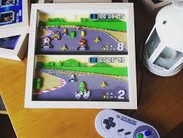 Super Mario Kart Diorama Shadow Box Shadow Box Shadow Box Art Super Mario