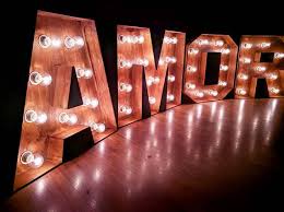 Wedding Light Up Marquee Letters Large Amor With Bulbs Freestanding Large Wooden Letters Rustic Ba Lighted Marquee Letters Large Wooden Letters Wedding Letters