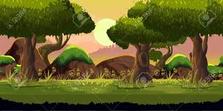 En el desarrollo de videojuegos, se entiende como 2d aquellos juegos que utilizan gráficos que. Bosque Juego De Fondo De La Aplicacion De Juegos 2d Diseno Del Vector Alicatables Horizontalmente Tamano 1024x512 Listo Para El Efecto De Paralaje Ilustraciones Vectoriales Clip Art Vectorizado Libre De Derechos Image