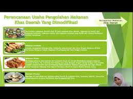Membuat perencanaan usaha pengolahan makanan khas asli daerah (orisinil) dari bahan pangan nabati dan hewani meliputi ide peluang usaha, sumber daya. Pkwu Kelas Xii Perencanaa Usaha Makanan Khas Daerah Yang Dimodifikasi Youtube