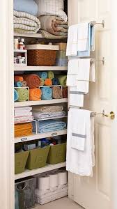 Bathroom Closet Storage Clever Closet Organizing Linens Linen Closet Organization