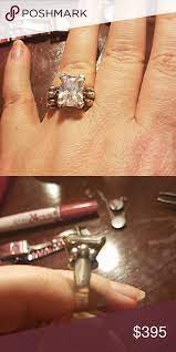 Lagos Ring 5ct White Topaz Lagos Vintage Ring This Is The Caviar Ring With 18kt Gold And Sterling Silver This Is A Size 7 Lagos Jewelry Ring Lagos Ring Rings