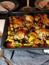 Obers Trifft Sahne Bunte Winterkuche Aus Dem Ofen Huhn Mit Gemuse Lebensmittel Essen Essen Rezepte