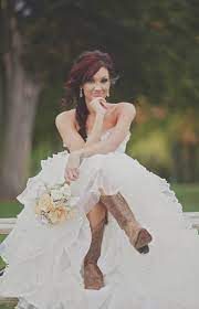 Wedding Dresses With Cowboy Boots Country Wedding Dresses Bridal Portraits Wedding Cowboy Boots