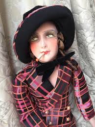 Maybe you would like to learn more about one of these? Antique French Smoking Boudoir Doll Poupee De Salon Art Deco Clara Bow Style 1926933942