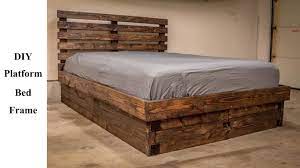 How to make a king size platform bed. Diy Platform Bed Frame For 120 Build It Better Ep 04 Youtube