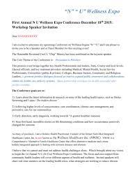 Speaker Invitation Letter