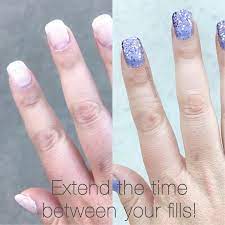 Did You Know That You Can Extend Your Refill On Your Acrylic Nails Just Put Some Color Street On And You Color Street Nails Color Street Acrylic Nails At Home