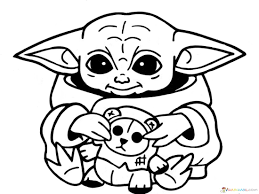 You can get a free downloadable baby yoda coloring book. Baby Yoda Coloring Page 50 Best Pictures Free Printable
