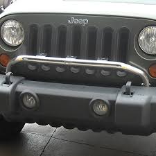 Rugged Ridge Light Bar Bumper Mounted Stainless Steel 07 18 Jeep Wrangler Jk Jeep Wrangler 2007 2018 11138 2