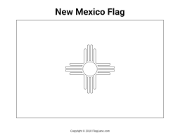 New mexico flag coloring page 50 in coloring site with. Free New Mexico Flag Coloring Page