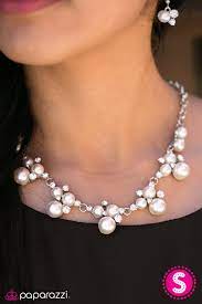 Pin By Esther Stitt On Paparazzi Short Silver Necklace White Pearl Necklace Fashion Necklace