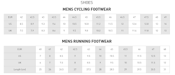 pearl izumi size guide