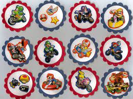 The mario birthday party ideas and photos in this section have been graciously submitted by readers like yourself. Mario Birhtday Food Super Mario Kart Set Of 12 Birthday Cupcake Toppers Or Food Picks 12th Birthday Birthday Cupcakes Birthday