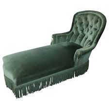Maybe you would like to learn more about one of these? French Napoleon Iii Period Green Velvet Chaise Lounge At 1stdibs