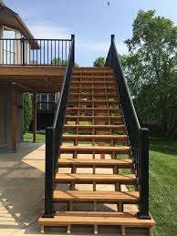 Get to know the full range of westbury aluminum railing products and accessories by downloading a brochure today. Westbury Aluminum Black Railings 2 And 4 Inch Posts Yellow Wood Cedar Toned Pressure Treated Post Deck Designs Backyard Deck With Pergola Small Garden Pergola