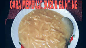 Cara membuat bubur dari gandum. Resep Bubur Gunting Super Gampang Youtube