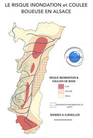 Réduire la légende de la carte. Cartes Inondations Et Coulees De Boue 80 Des Communes Alsaciennes A Risques