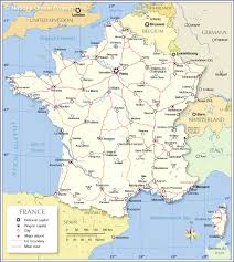 France is divided into 27 regions, 101 departments, 343 districts (arrondissements), 4 058 townships (cantons) and 36 699 towns. Political Map Of France Nations Online Project