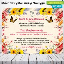 Check spelling or type a new query. Jual Stiker Label Acara 7 40 100 Hari Wafat Almarhum Almh Wanita Kab Bekasi Celengan Abil Store Tokopedia