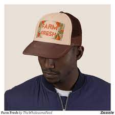 Farm Fresh Trucker Hat Zazzle Com Trucker Hat Trucker Hats