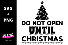 Do Not Open Until Christmas Graphic by Fleur de Tango · Creative Fabrica