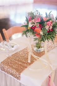 Pink And Gold Glittering Southern Wedding Rose Gold Table Rose Gold Table Runner Gold Table Runners