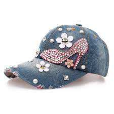 It's about time mahershala ali, zazie beetz, lauren cohan, chad l. Baseball Cap For Women And Teen Girls Fashion Distressed Rhinestones Jean Cotton Ebay
