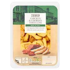 Add the garlic and chicken and fry for 5 mins, to brown. Tesco Chicken Chorizo Tortelloni 300g Tesco Groceries