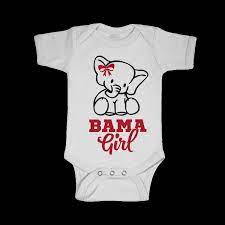 Bama Girl Onesies Baby Shower Gifts Baby Clothing Girl Personalized Onesies Roll Tide Alabama Girl Onesies Bama Girl Alabama Baby