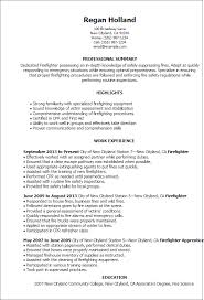 Professional Firefighter Templates To Showcase Your Talent Myperfectresume