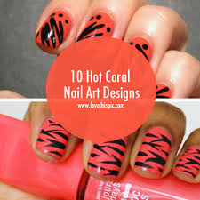 Your coral nails stock images are ready. 10 Hot Coral Nail Art Designs