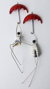 Get the best deals on metal decorative sculptures & figurines. Ceramic Wall Figurine Holding Red Umbrella Sold Seperately Ceramic Wall Art Ceramic Art Red Umbrella