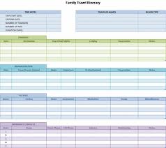 Family Travel Itinerary Template For Excel Travel Planner Template Vacation Itinerary Template Travel Itinerary Template