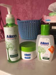 Tea tree oil acne medicated treatments treatments. Aiken Tea Tree Oil Set Health Beauty Skin Bath Body On Carousell