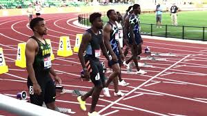 Olympic swimming trials men's events in chronological order: Men S 100m Finals 2021 U S Olympic Track Field Trials Bromell 9 80 Baker 9 85 Kerley 9 86 Youtube
