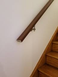Square Flat Wall Mount Modern Stair Hand Rail Staircase Etsy India Modern Stairs Staircase Railings Wall Mounted Handrail