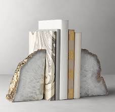 Gilded Agate Bookends Set Of 2 Agate Bookends Bookends Office Wall Design