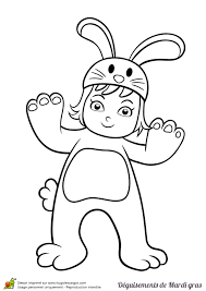 coloriage mardi gras enfants lapin feuilles imprimables mandala