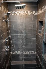 Large Tiles With Smaller Accent Strips Shower With Emser Tile S Lucente Concordia And Strands Twilight Goruntuler Ile Banyo Fayansi Banyo Banyo Duslari