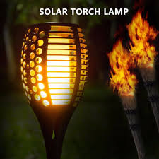 Outdoor Solar Flame Light Torch Gem Owl