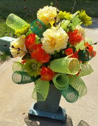 The ranuculus and wildflowers and other decorative filler and greenery is quality silk. Colorful Vase Cemetery Arrangement Memorial Flowers Headstones Decorations Rustic Flower Arrangements