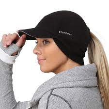 The Trailheads Women S Trailblazer Adventure Ponytail Cap Is An All Purpose Fleece Baseball Cap From Backyard To Backc Ponytail Hat Hats For Women Running Cap
