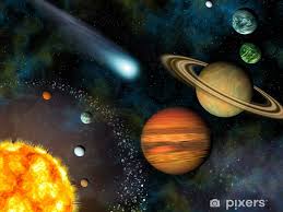 3d Solar System Wallpaper Contains The Sun And Nine Planets Sticker Pixers We Live To Change