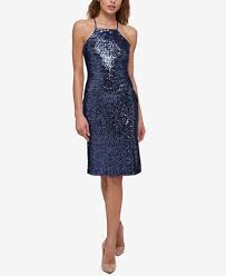 Guess Sequined Apron Halter Dress Cocktail Dress Lace Costume Formal Cocktail Dress